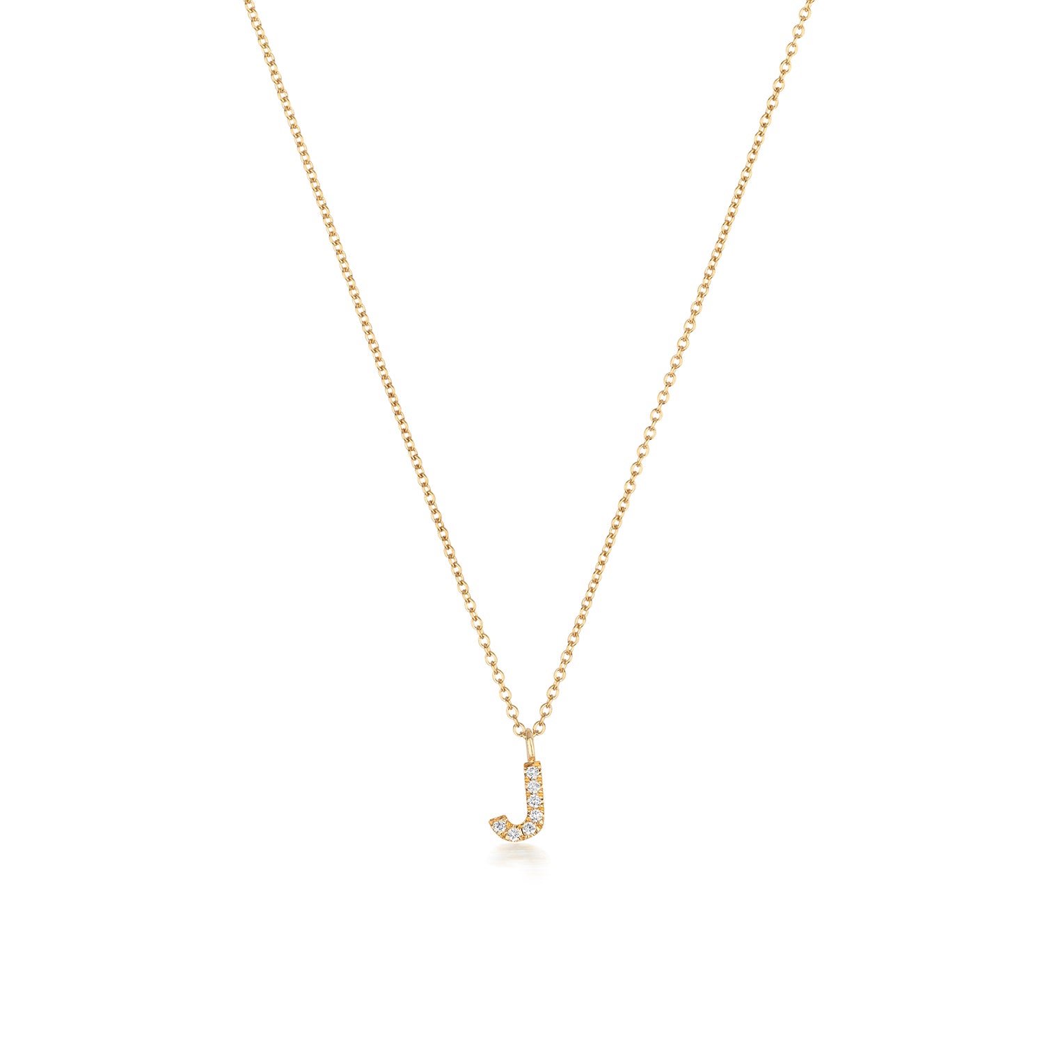 Curly Molten Initial Pendant Necklace - Initial M | 18ct Gold Plated V |  Missoma